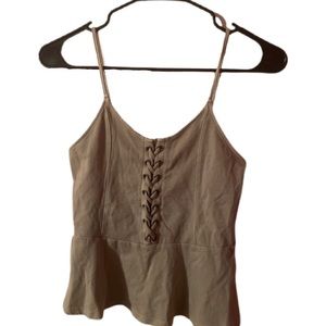 NWT green american eagle tie up tank